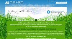 Desktop Screenshot of naiadirrigation.ca